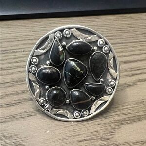 Blackjack Turquoise Statement Sterling Ring